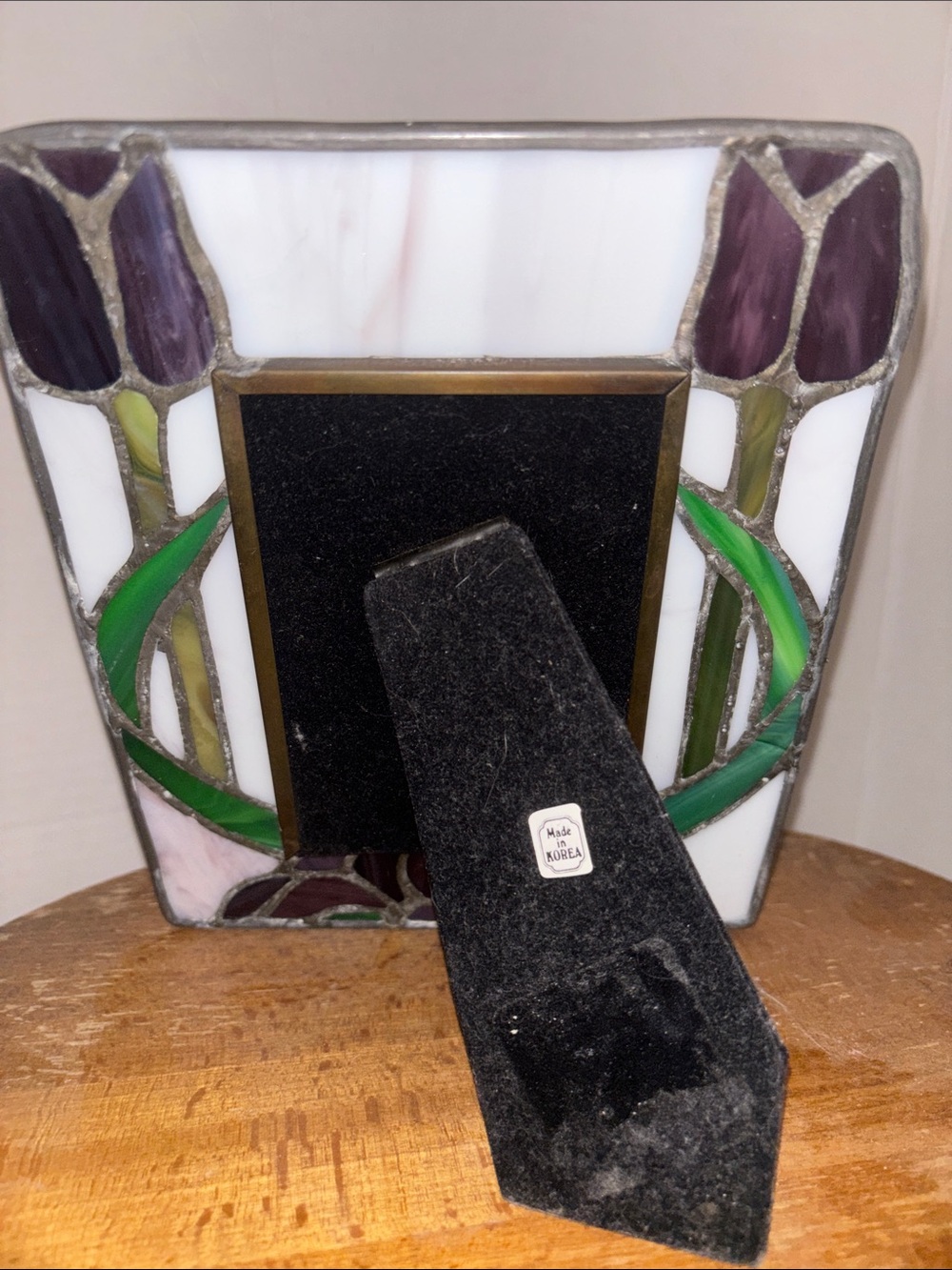 Floral Stained Glass Picture Frame - Picture 4 of 6